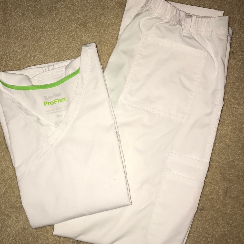 White Landau Scrubs